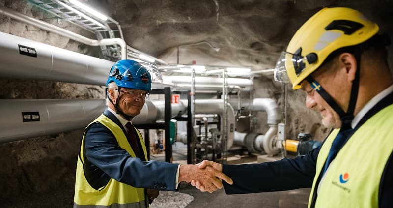 Kungen Mälarenergis bergrum Foto Henrik Mill